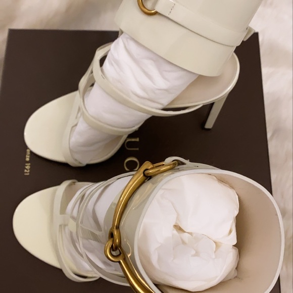 Gucci Vernice crystal Myst C white sandal - Picture 6 of 7